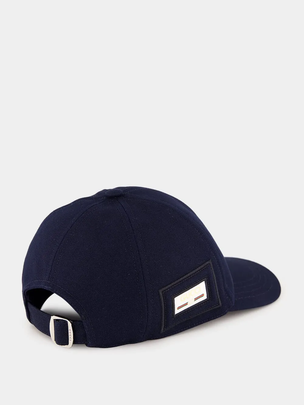 Dark Blue Cotton Canvas Baseball Hat sold by Fashion Clinic product image thumbnail 2