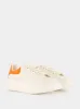 White and Orange Oversized Sneakers sold by Fashion Clinic