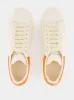 White and Orange Oversized Sneakers sold by Fashion Clinic