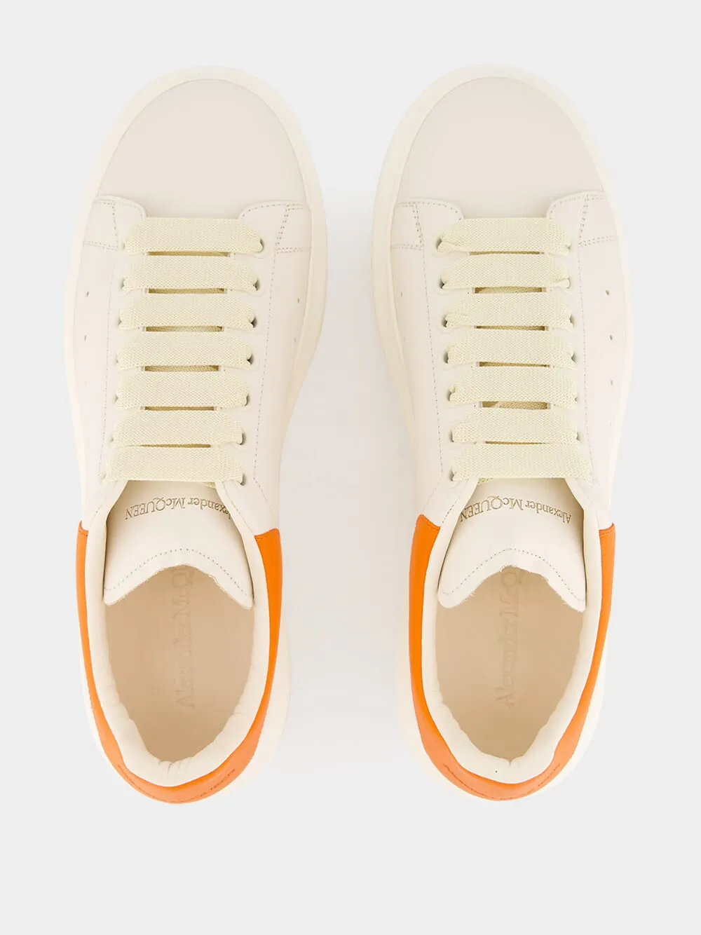 White and Orange Oversized Sneakers sold by Fashion Clinic product image thumbnail 4