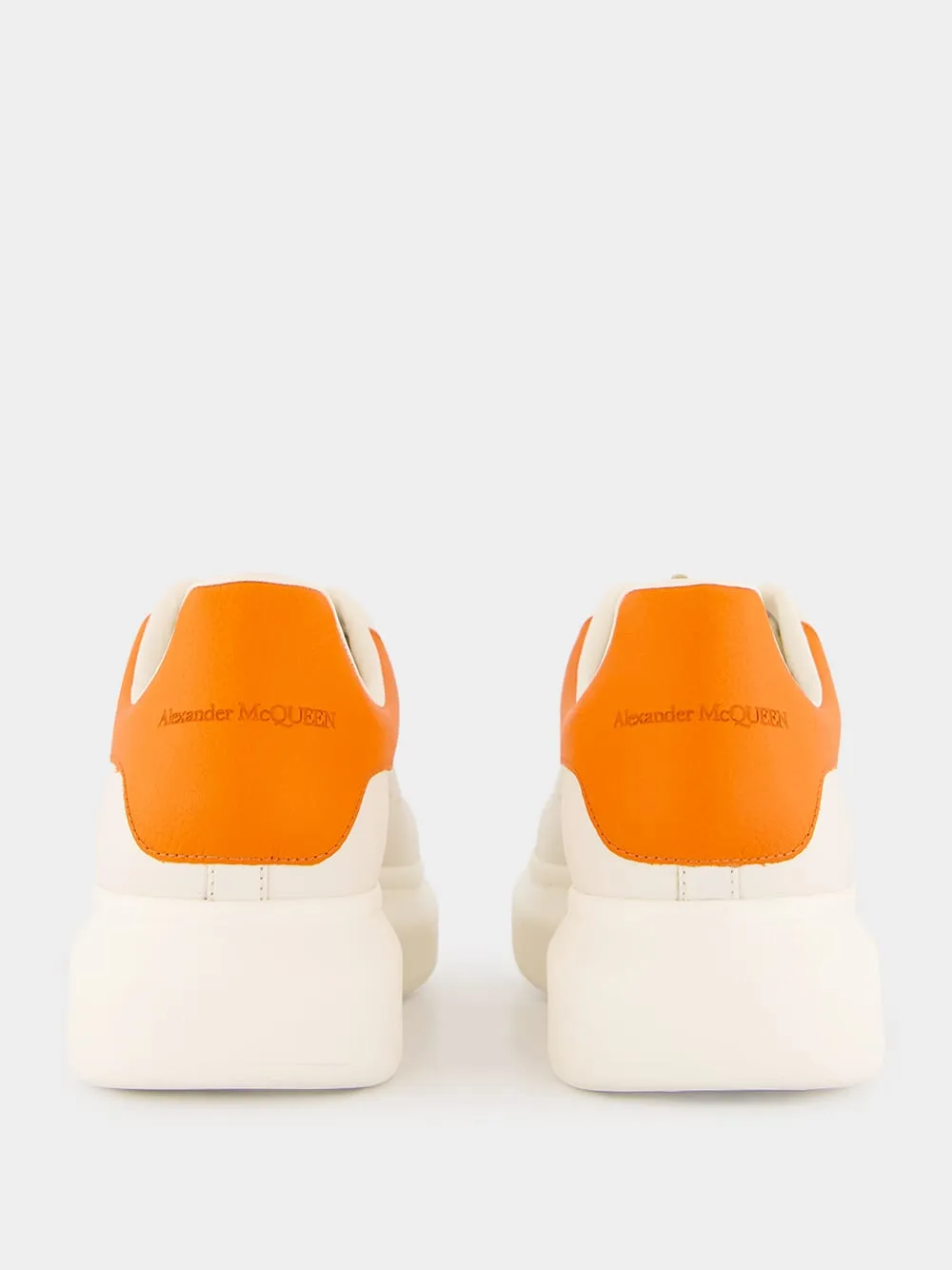 White and Orange Oversized Sneakers sold by Fashion Clinic product image thumbnail 5