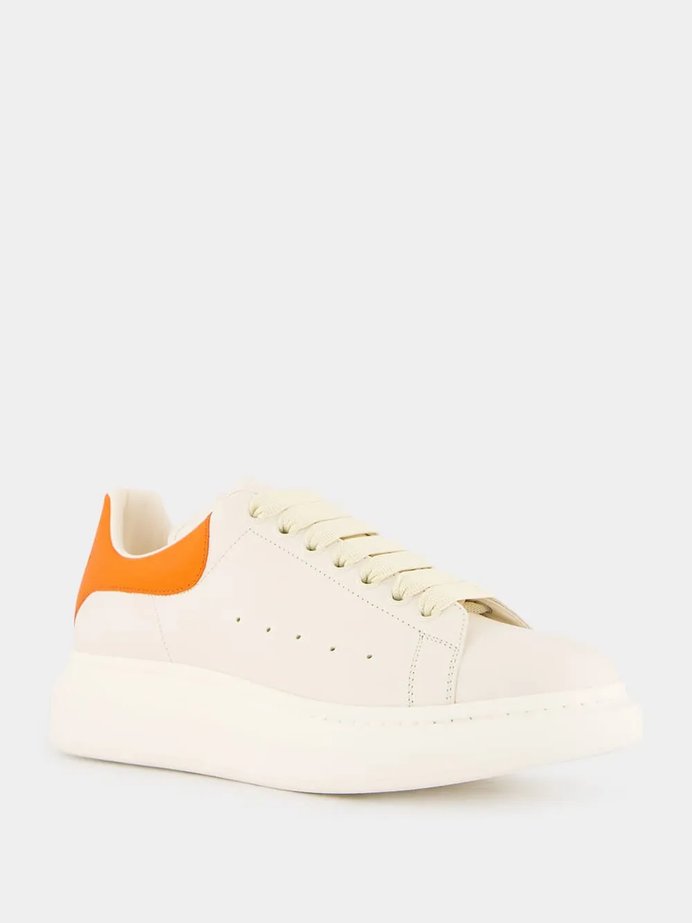 White and Orange Oversized Sneakers sold by Fashion Clinic product image thumbnail 2