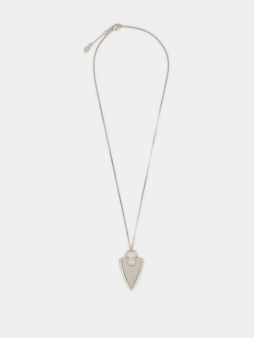 Palladium Arrow Pendant Necklace sold by Fashion Clinic