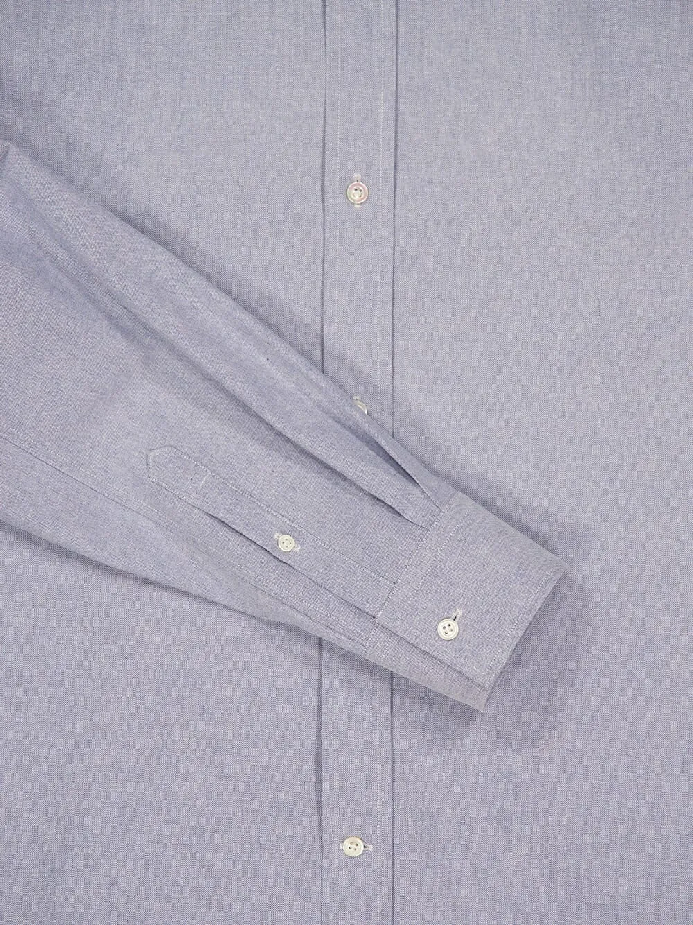 Blue Long-Sleeve Double Collar Cotton Shirt sold by Fashion Clinic product image thumbnail 3