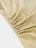 Gold Draped Lurex Asymmetrical Dress sold by Fashion Clinic