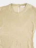 Gold Draped Lurex Asymmetrical Dress sold by Fashion Clinic
