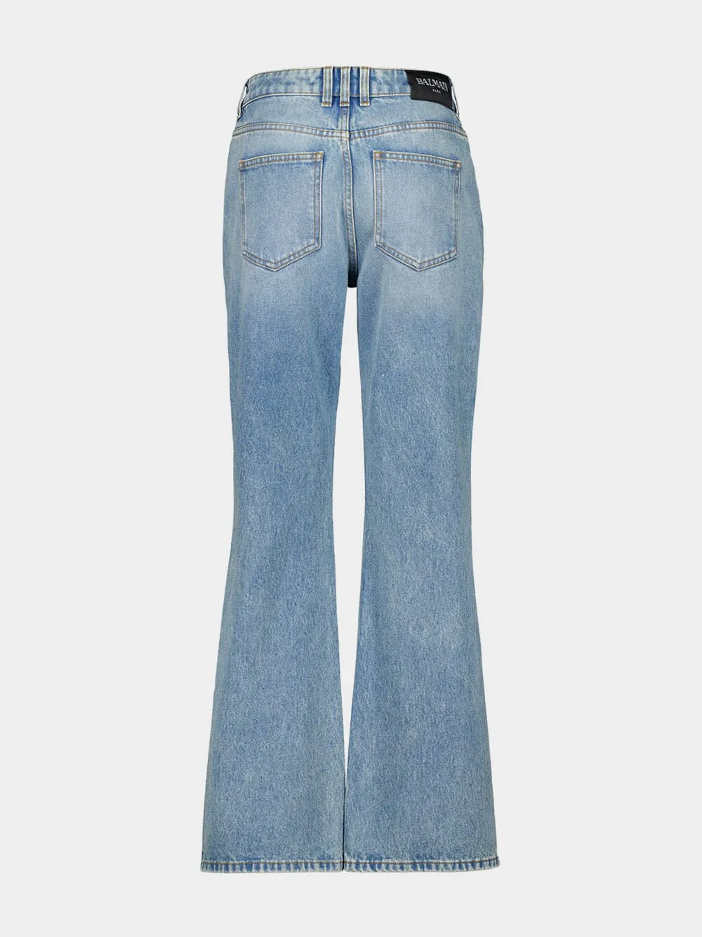 Blue Flared Denim Jeans sold by Fashion Clinic product image thumbnail 3