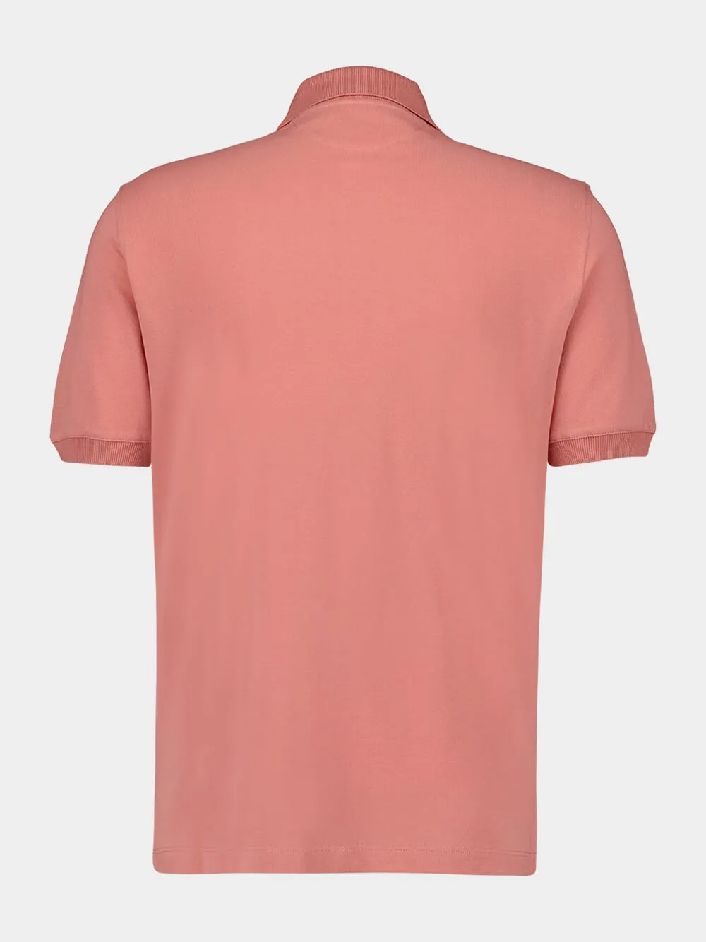 Salmon Pink Short-Sleeved Polo Shirt sold by Fashion Clinic product image thumbnail 2