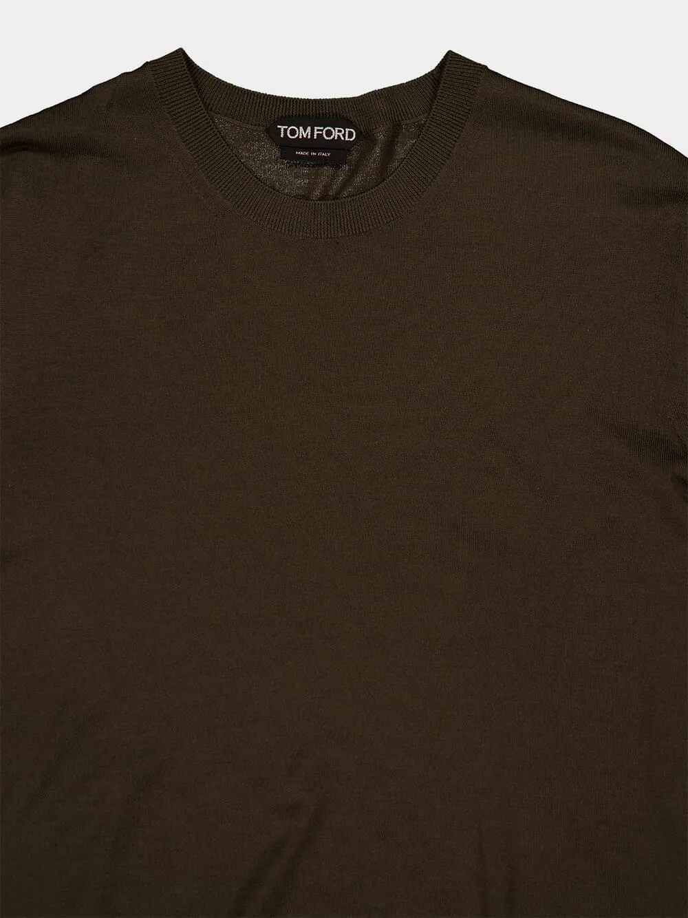 Olive Green Merino Wool Sweater sold by Fashion Clinic product image thumbnail 3