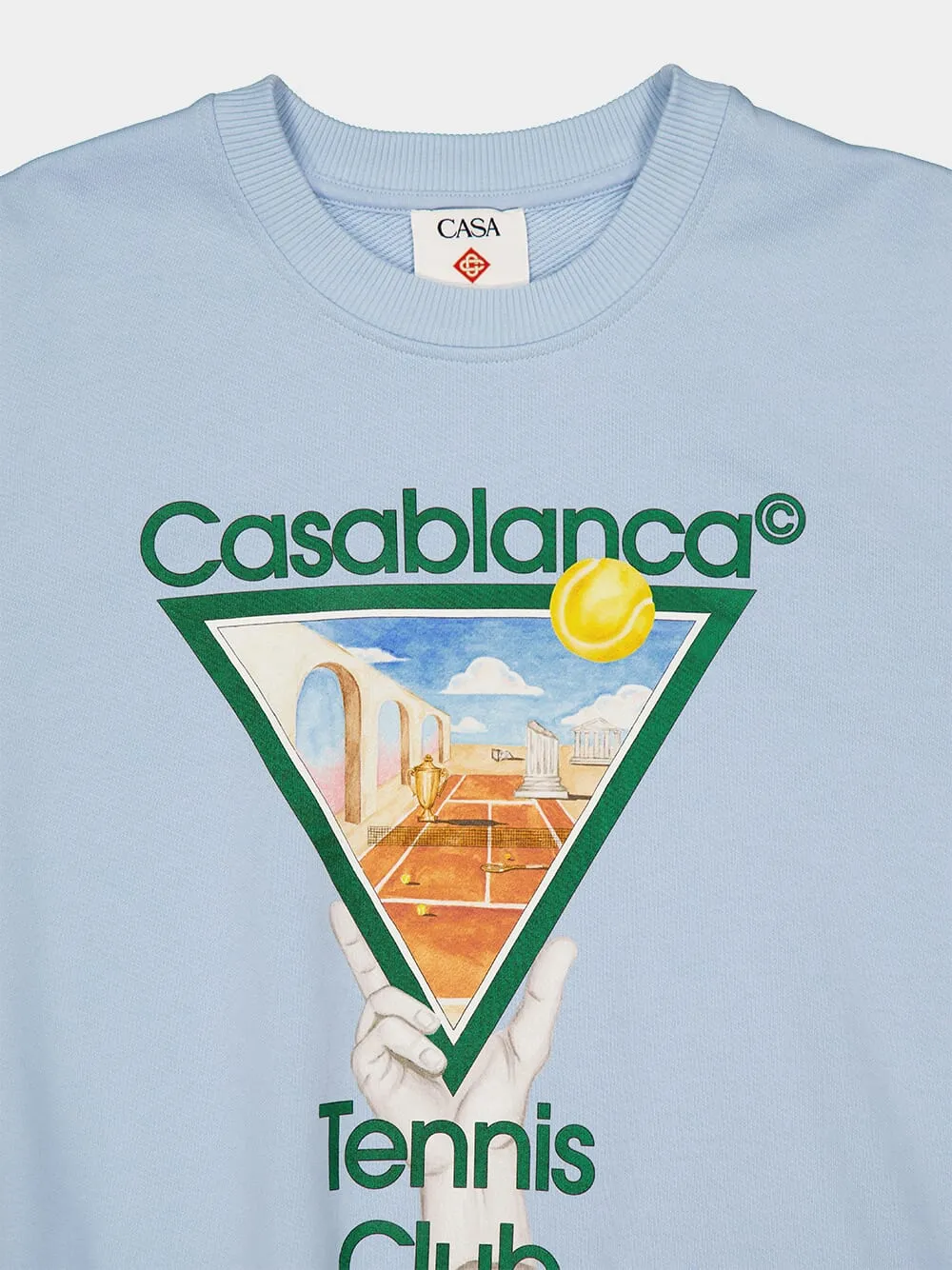 Light Blue Metaphysical Tennis Icon Sweatshirt sold by Fashion Clinic product image thumbnail 3