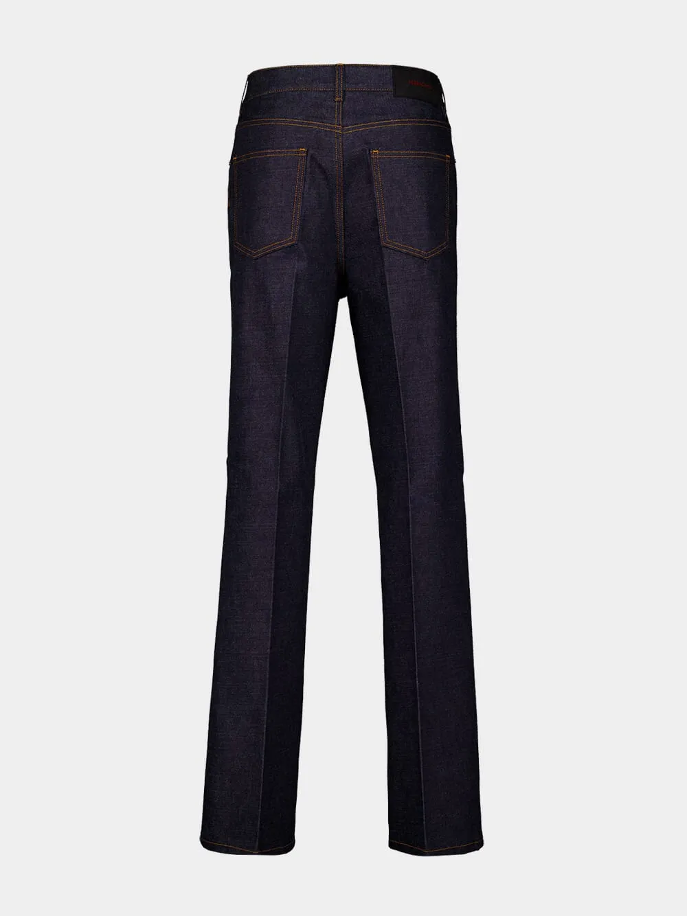 Dark Blue Straight-Leg Jeans sold by Fashion Clinic product image thumbnail 2