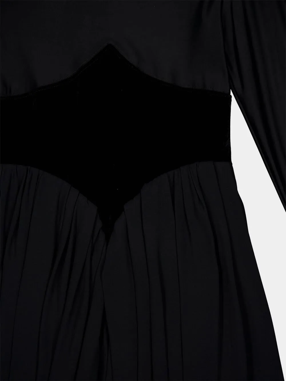 Black Panelled Flared Mini Dress sold by Fashion Clinic product image thumbnail 3