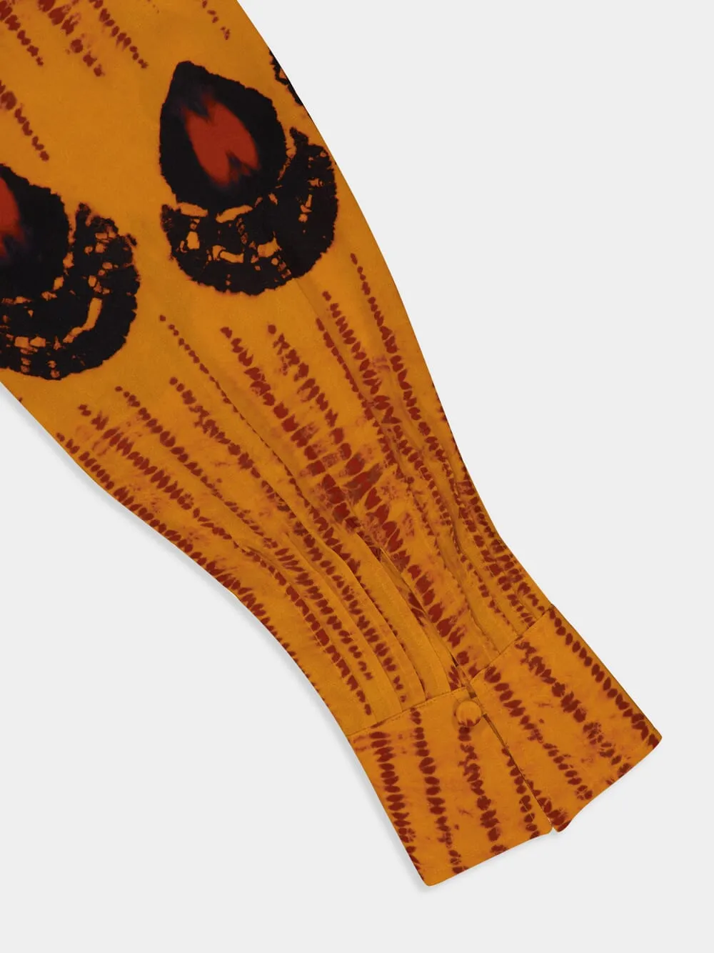 Orange Tullius V-Neck Long-Sleeved Top sold by Fashion Clinic product image thumbnail 4