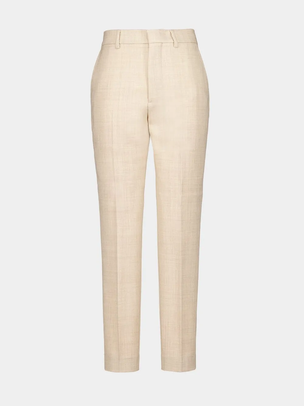 Beige Cigarette Trousers sold by Fashion Clinic