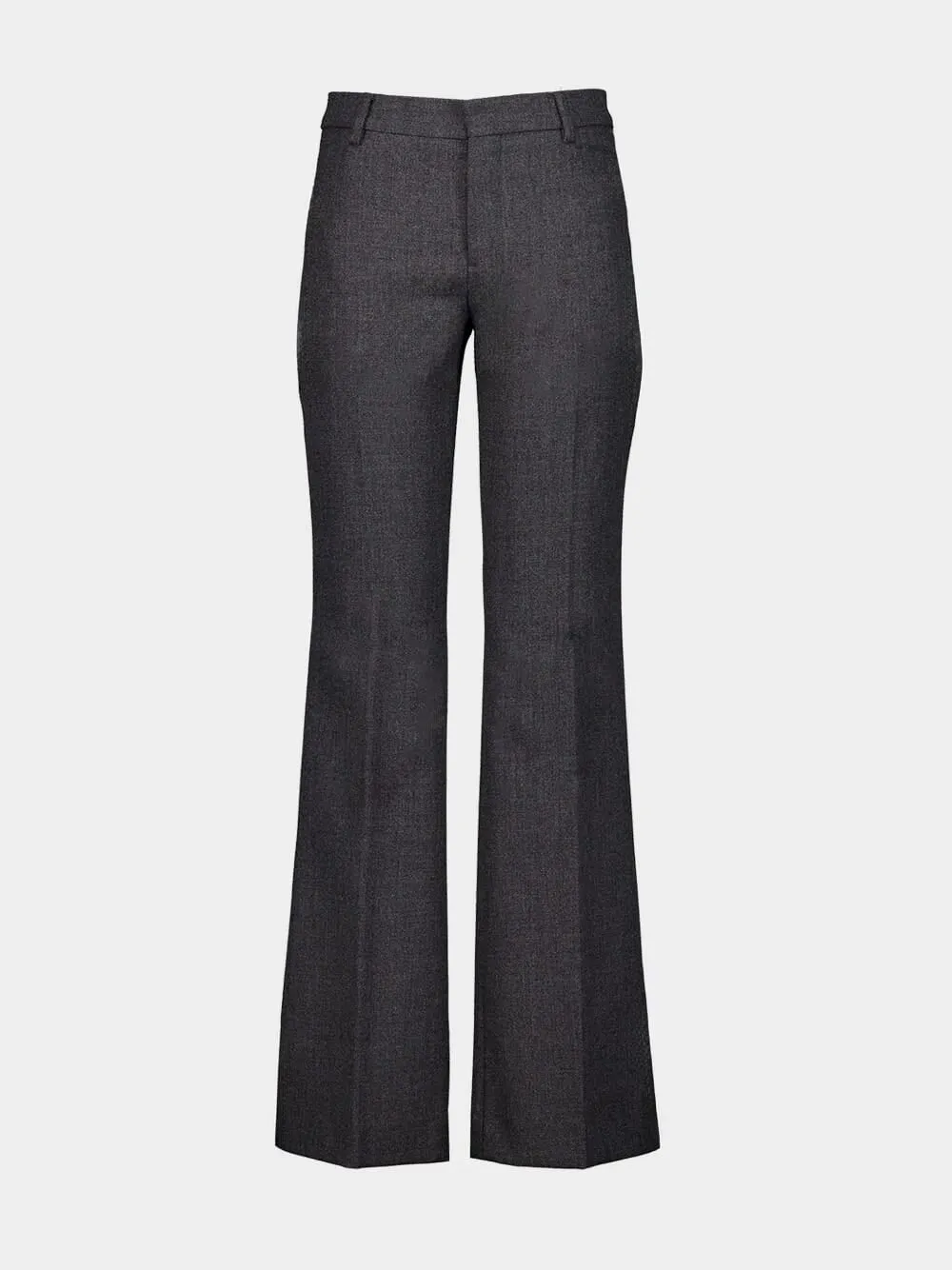 Grey Flared Trousers sold by Fashion Clinic