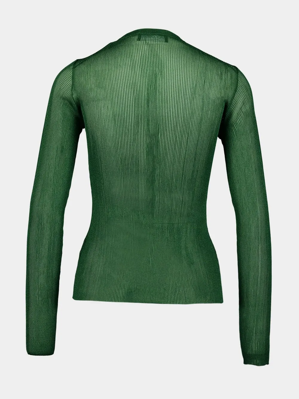 Green Buttoned Cardigan sold by Fashion Clinic product image thumbnail 2