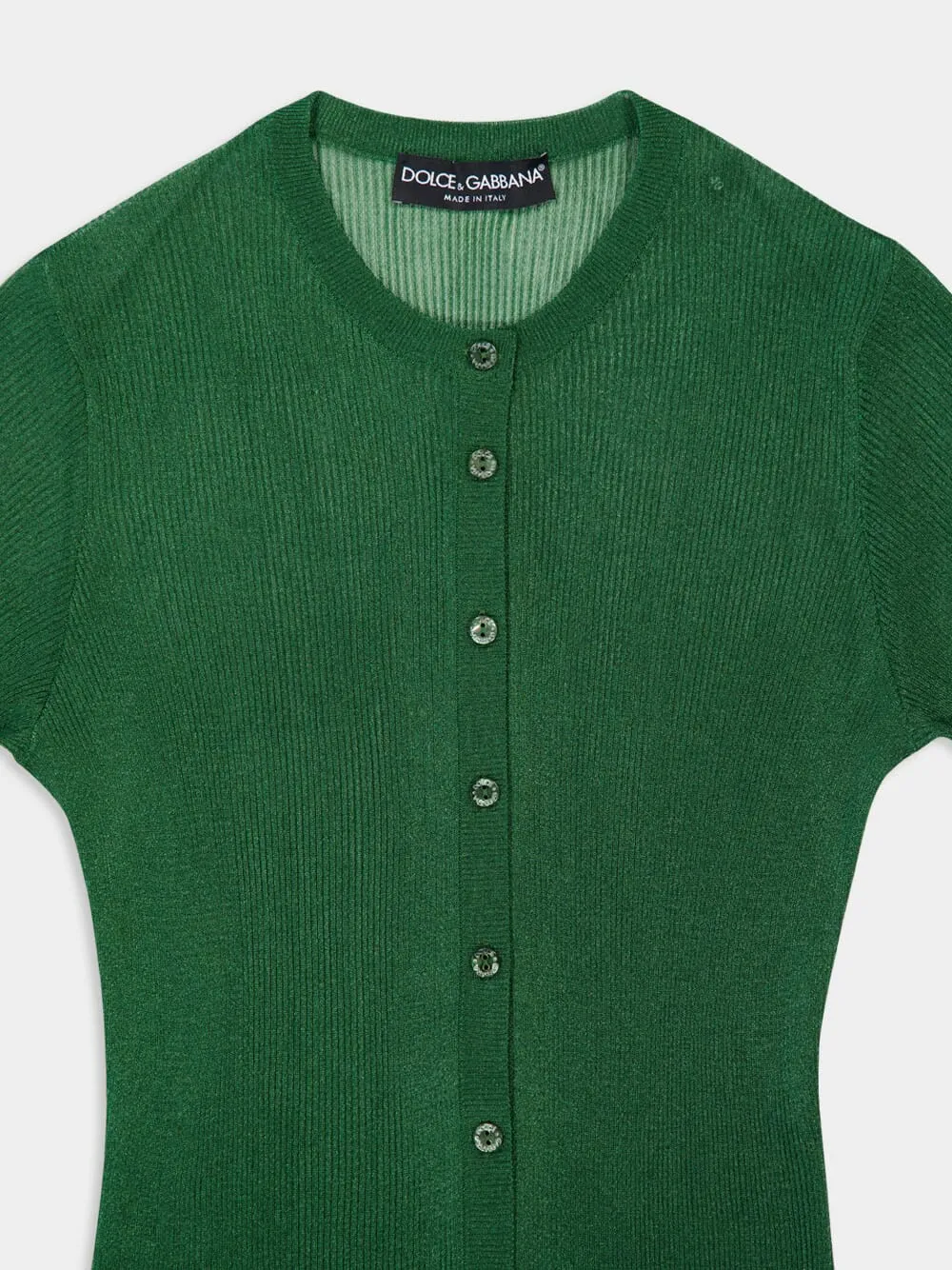 Green Buttoned Cardigan sold by Fashion Clinic product image thumbnail 3