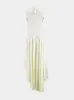 White Asymmetric Bias-Cut Dress sold by Fashion Clinic