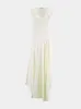 White Asymmetric Bias-Cut Dress sold by Fashion Clinic