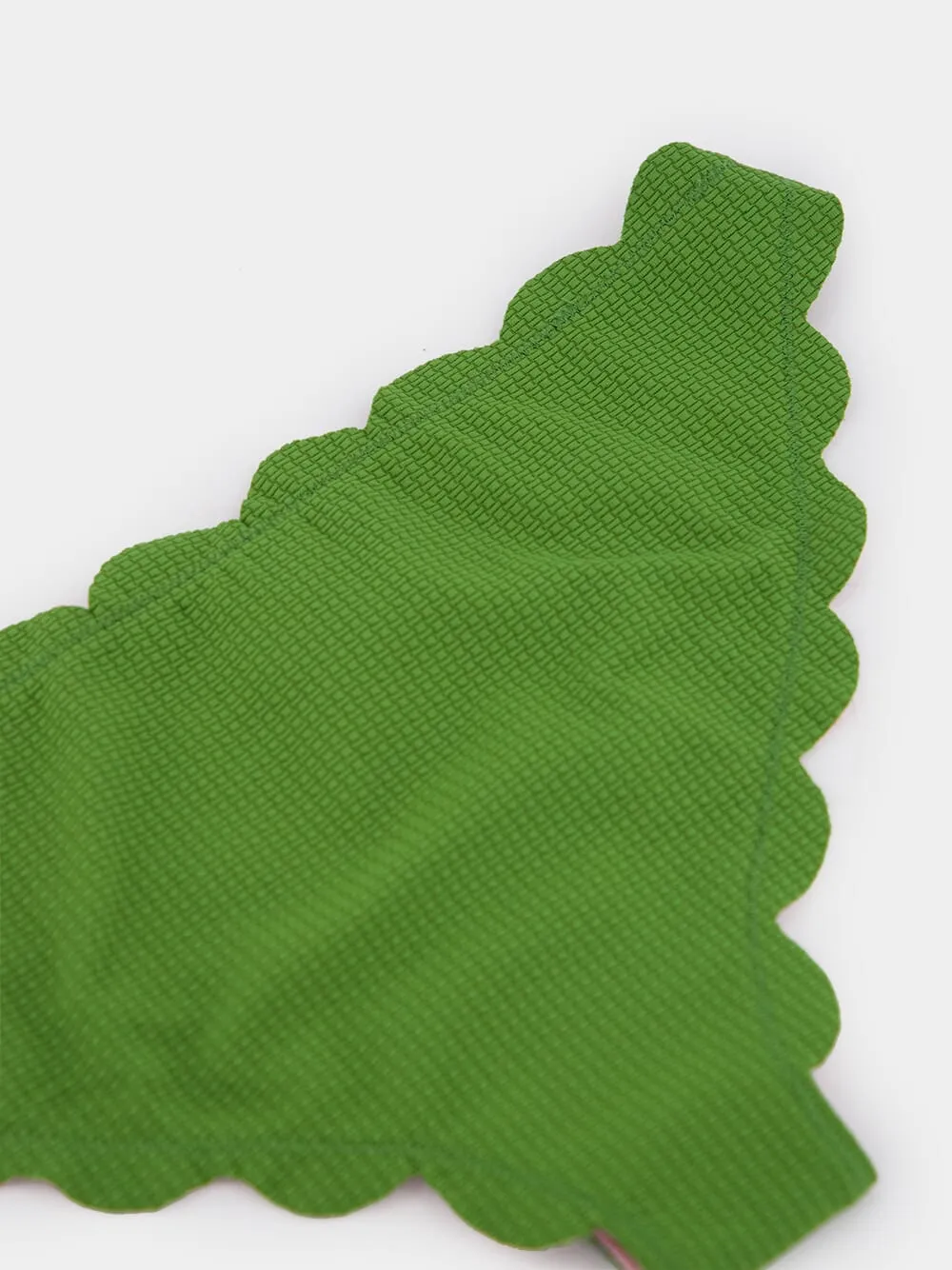 Green Antibes Scalloped Bikini Bottom sold by Fashion Clinic product image thumbnail 4