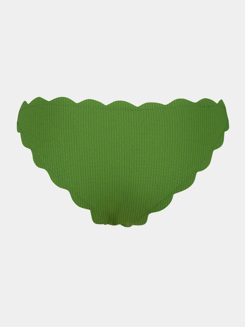 Green Antibes Scalloped Bikini Bottom sold by Fashion Clinic product image thumbnail 2