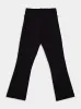 Black Cropped Boot-Cut Trousers sold by Fashion Clinic