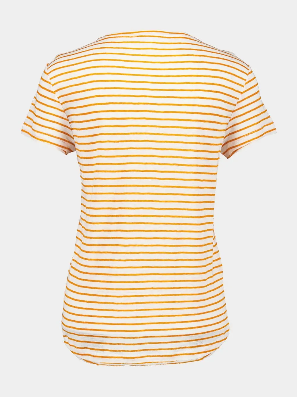 Striped Orange T-Shirt sold by Fashion Clinic product image thumbnail 2