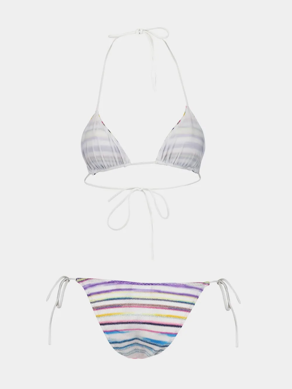 Zig-Zag Woven Triangle Bikini Set sold by Fashion Clinic product image thumbnail 2