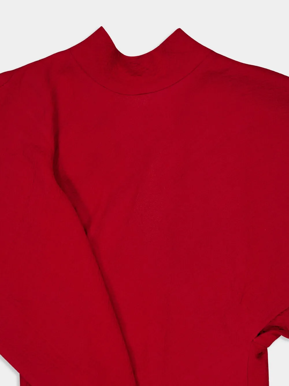 Red Love Short-Sleeve Midi Dress sold by Fashion Clinic product image thumbnail 3