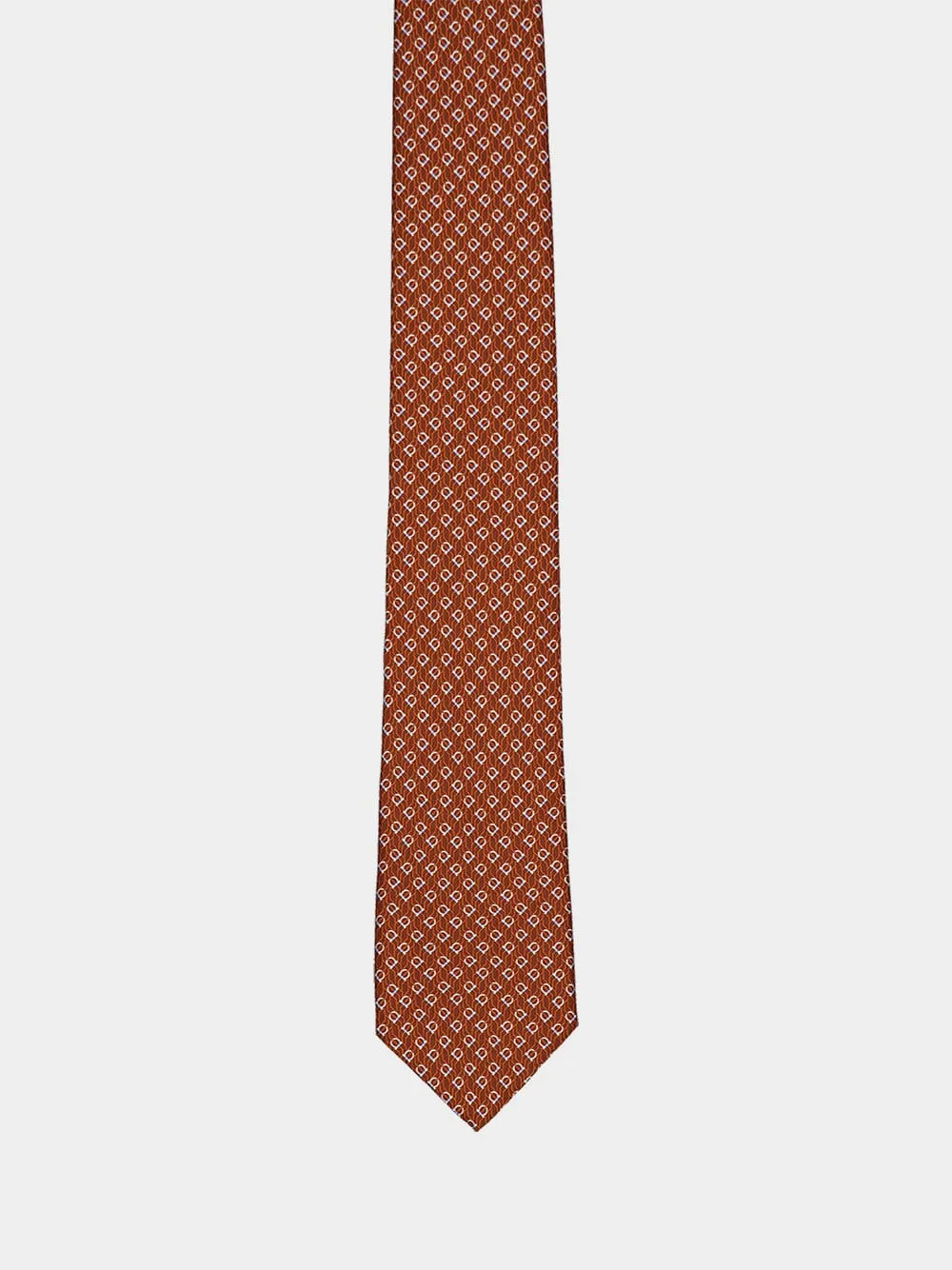Brown Tetris Silk Tie sold by Fashion Clinic product image thumbnail 3