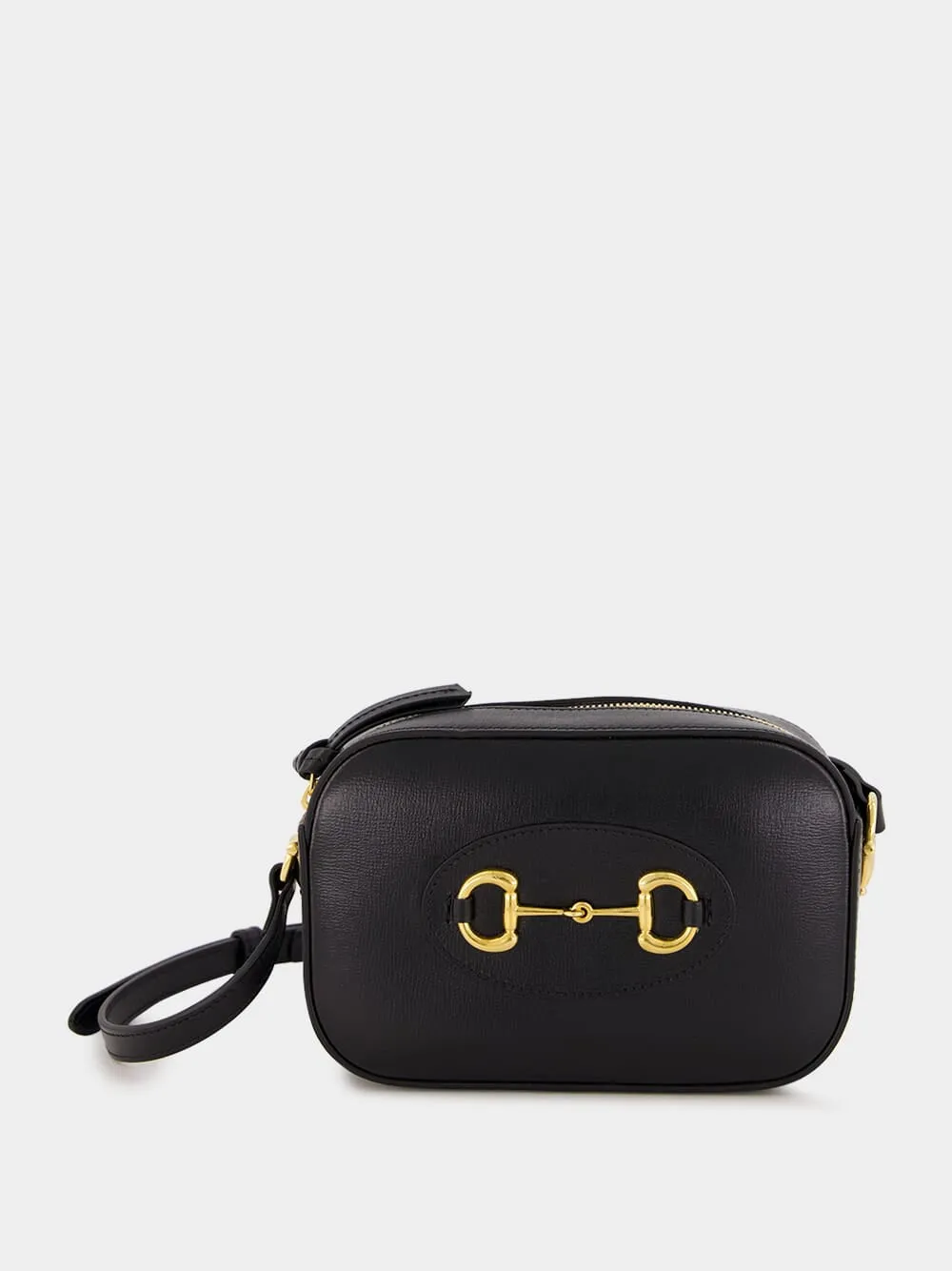 Black Horsebit 1955 Mini Shoulder Bag sold by Fashion Clinic