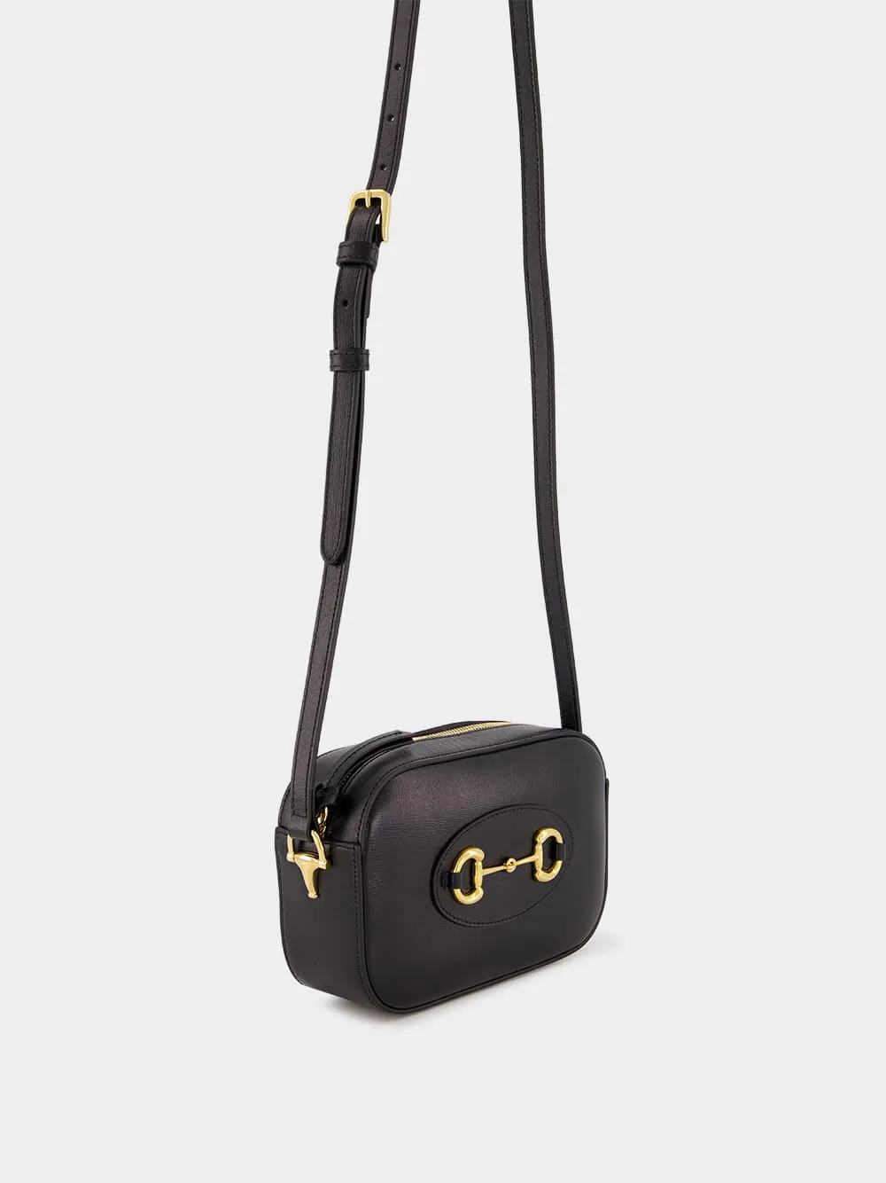 Black Horsebit 1955 Mini Shoulder Bag sold by Fashion Clinic product image thumbnail 3