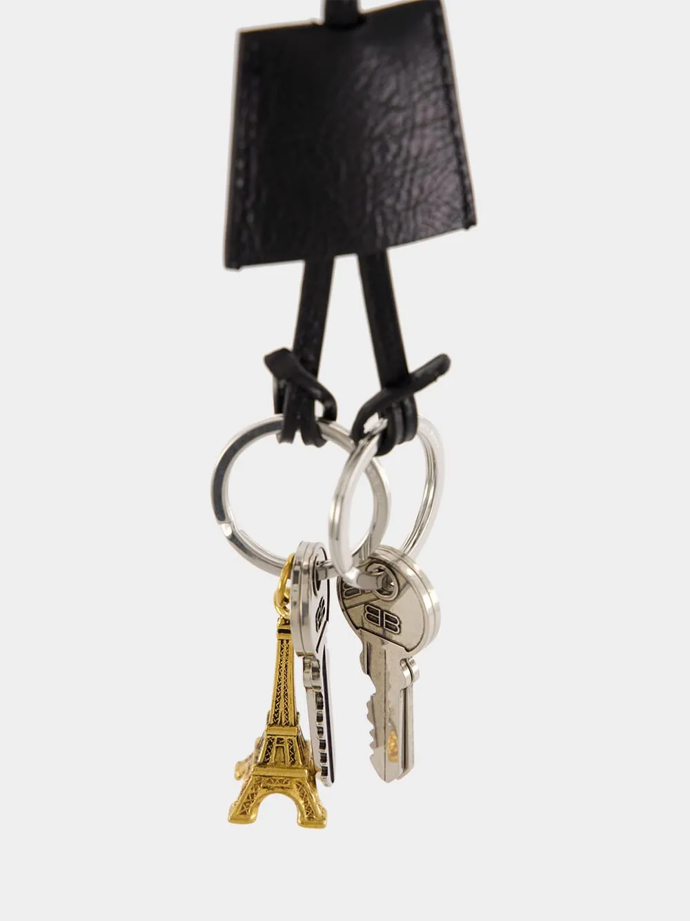 Black Le City Charm Eiffel in Arena Lambskin sold by Fashion Clinic product image thumbnail 4