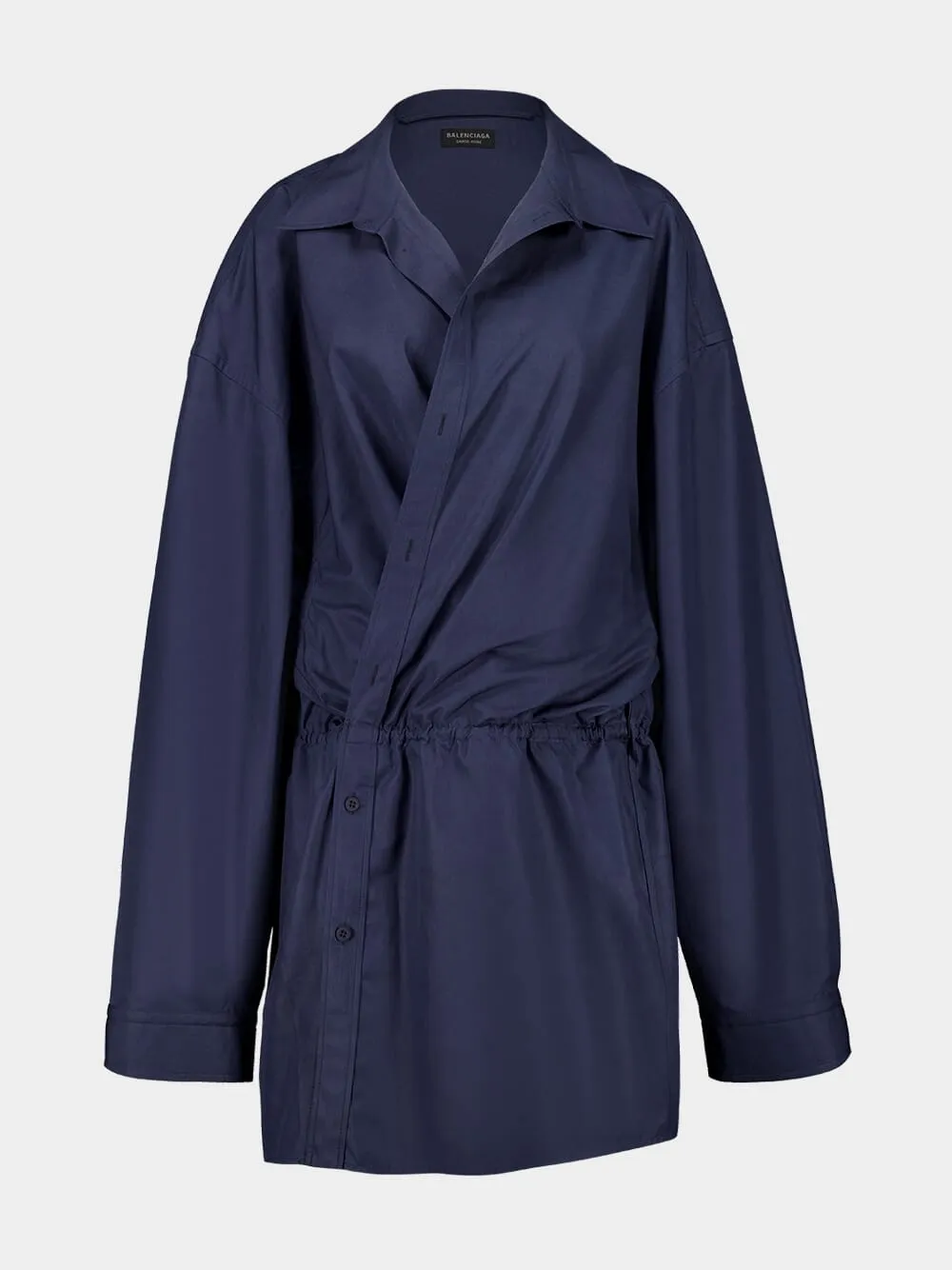 Shirt Mini Dress in Faded Blue sold by Fashion Clinic