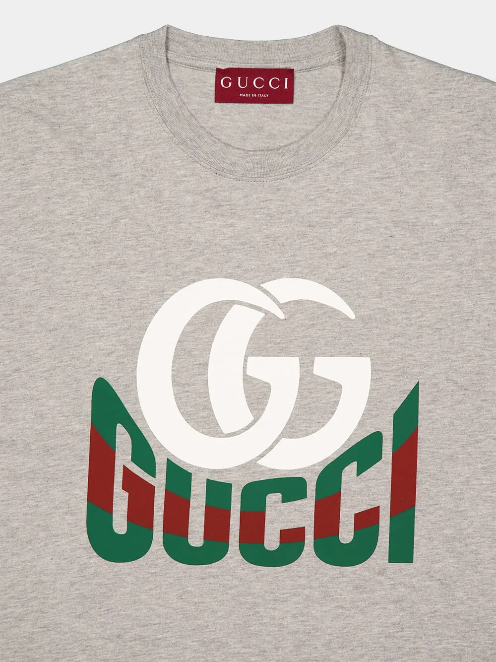 Grey Printed Cotton T-Shirt sold by Fashion Clinic product image thumbnail 3