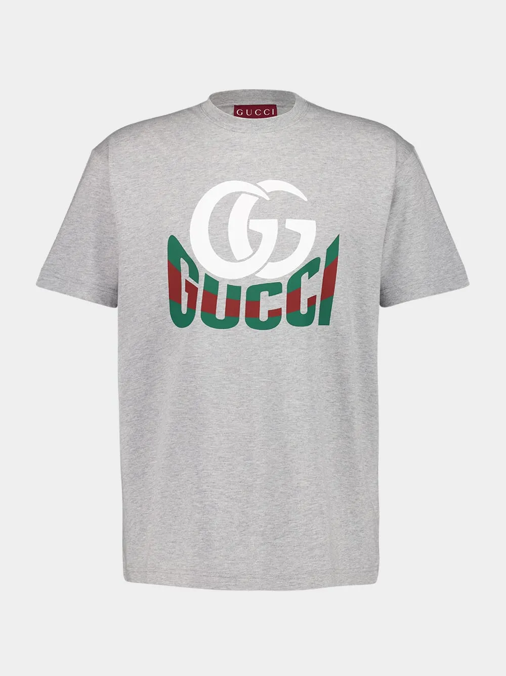 Grey Printed Cotton T-Shirt sold by Fashion Clinic