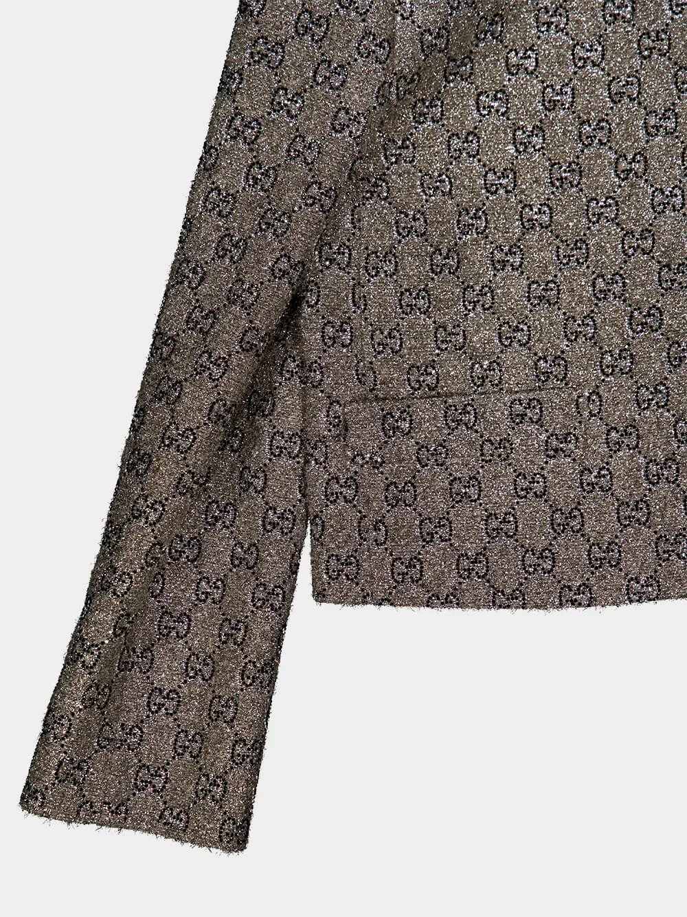 Grey Embroidered GG Wool Tweed Jacket sold by Fashion Clinic product image thumbnail 5
