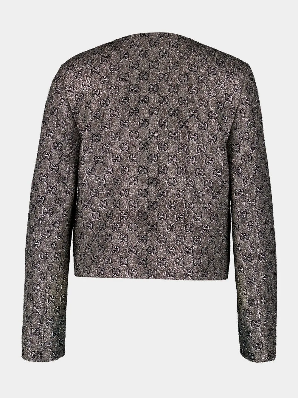 Grey Embroidered GG Wool Tweed Jacket sold by Fashion Clinic product image thumbnail 2