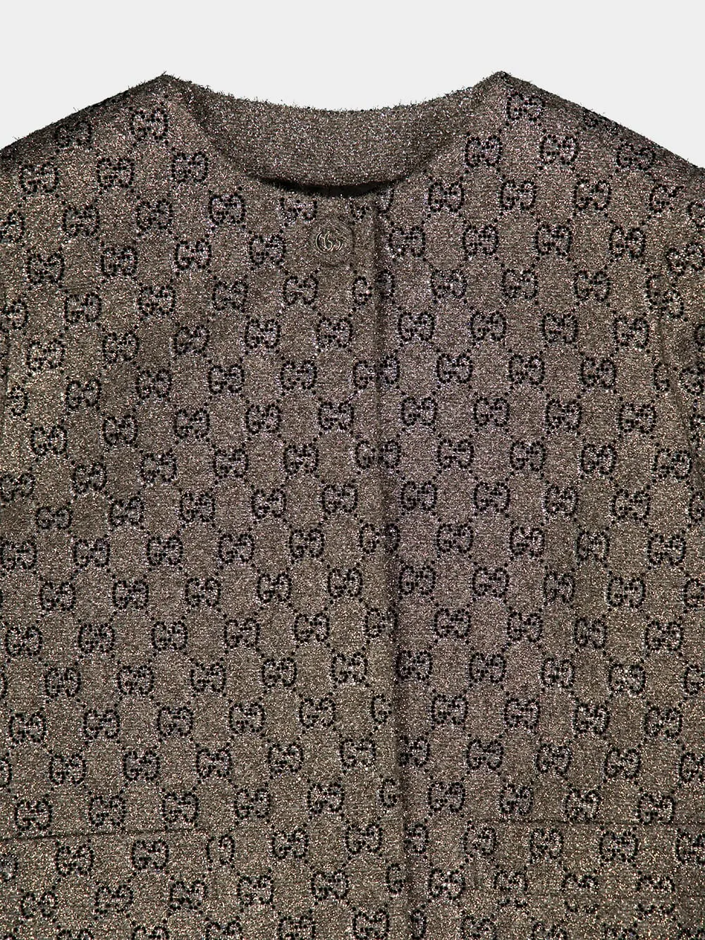 Grey Embroidered GG Wool Tweed Jacket sold by Fashion Clinic product image thumbnail 3