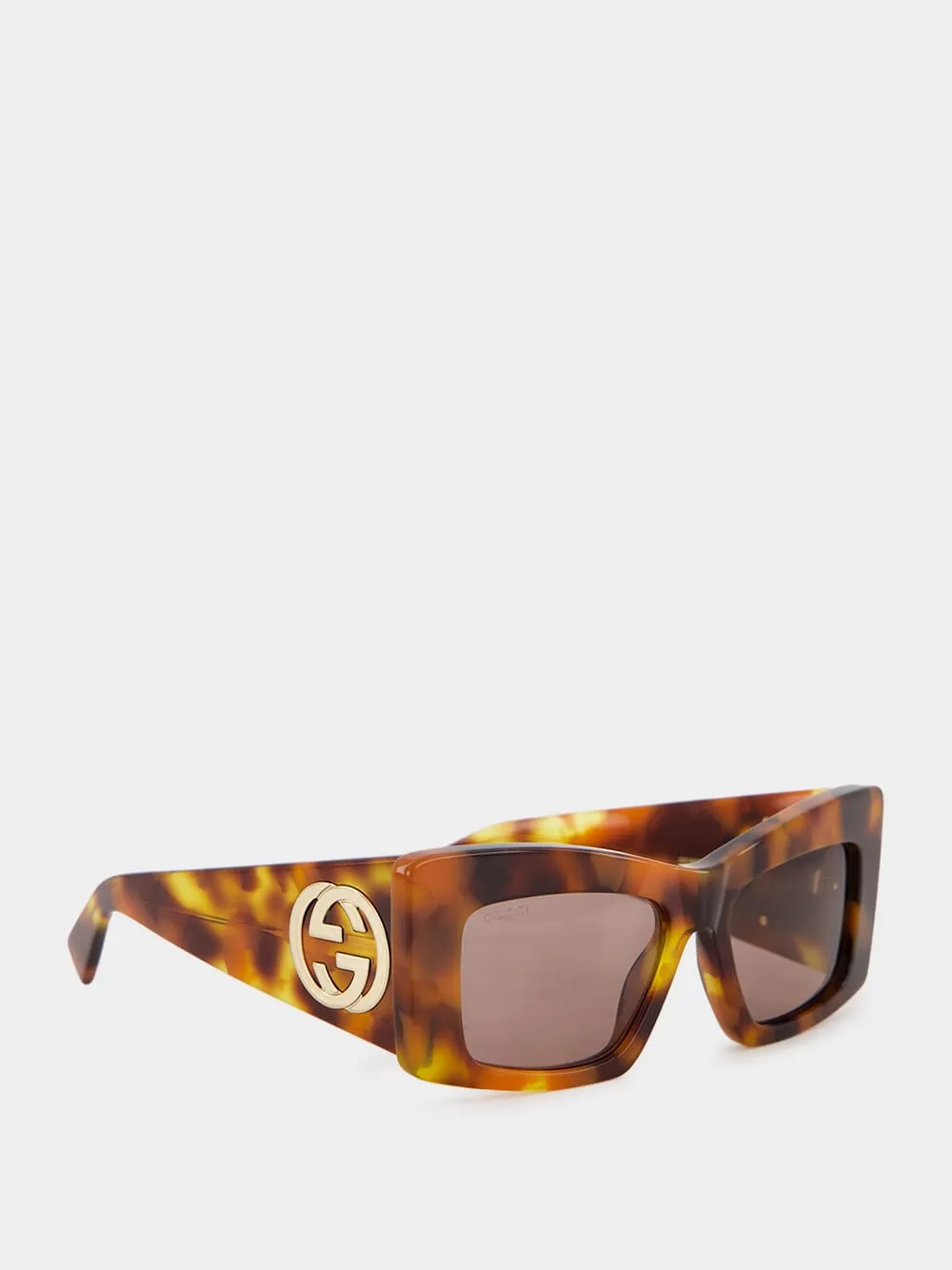 Light Brown Square Frame Sunglasses sold by Fashion Clinic product image thumbnail 2