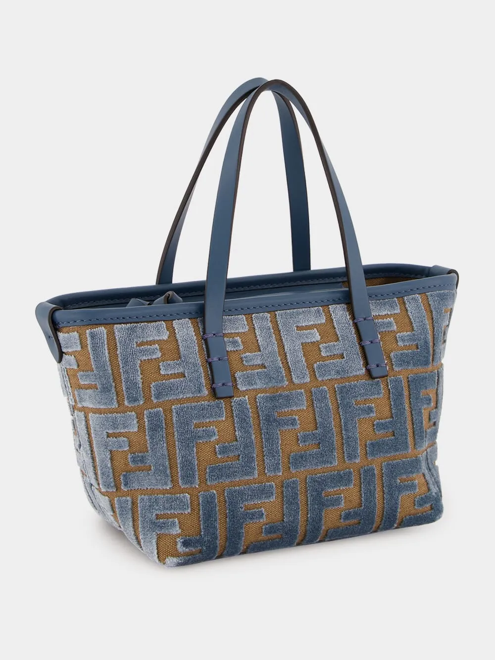 Light Blue FF Jacquard Mini Shopper Bag sold by Fashion Clinic product image thumbnail 4