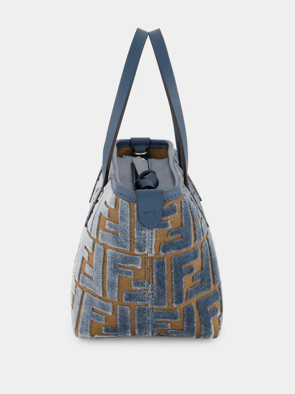 Light Blue FF Jacquard Mini Shopper Bag sold by Fashion Clinic product image thumbnail 5