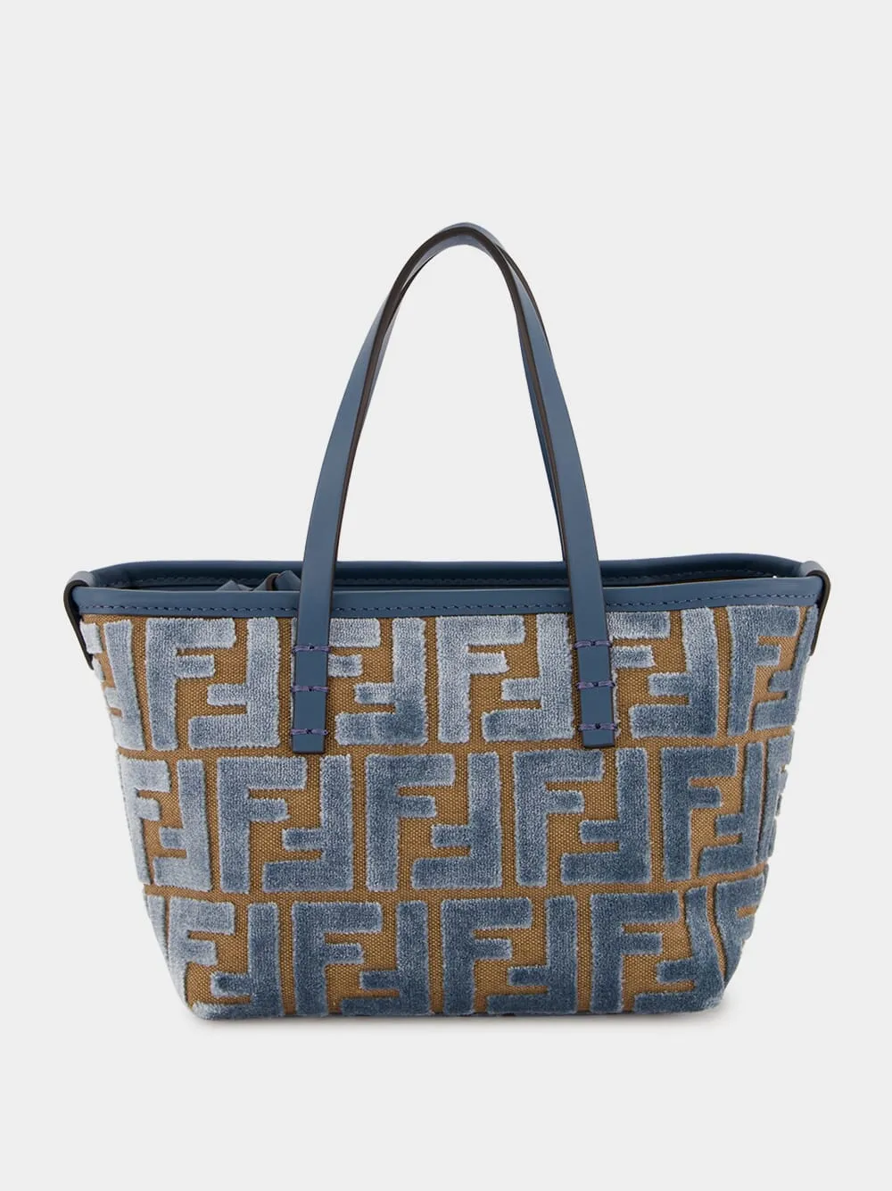 Light Blue FF Jacquard Mini Shopper Bag sold by Fashion Clinic