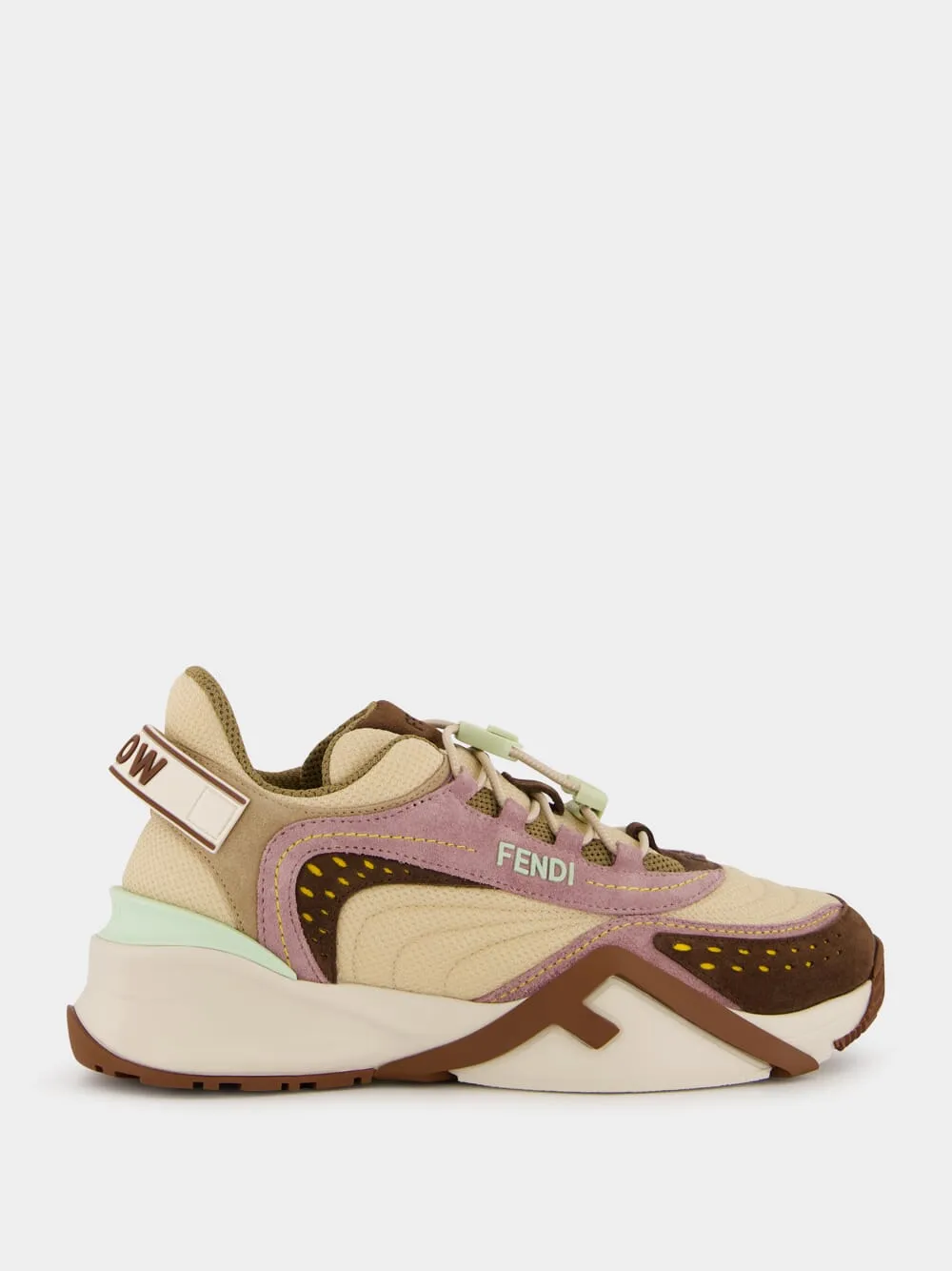 Brown Mesh and Suede Sneakers sold by Fashion Clinic