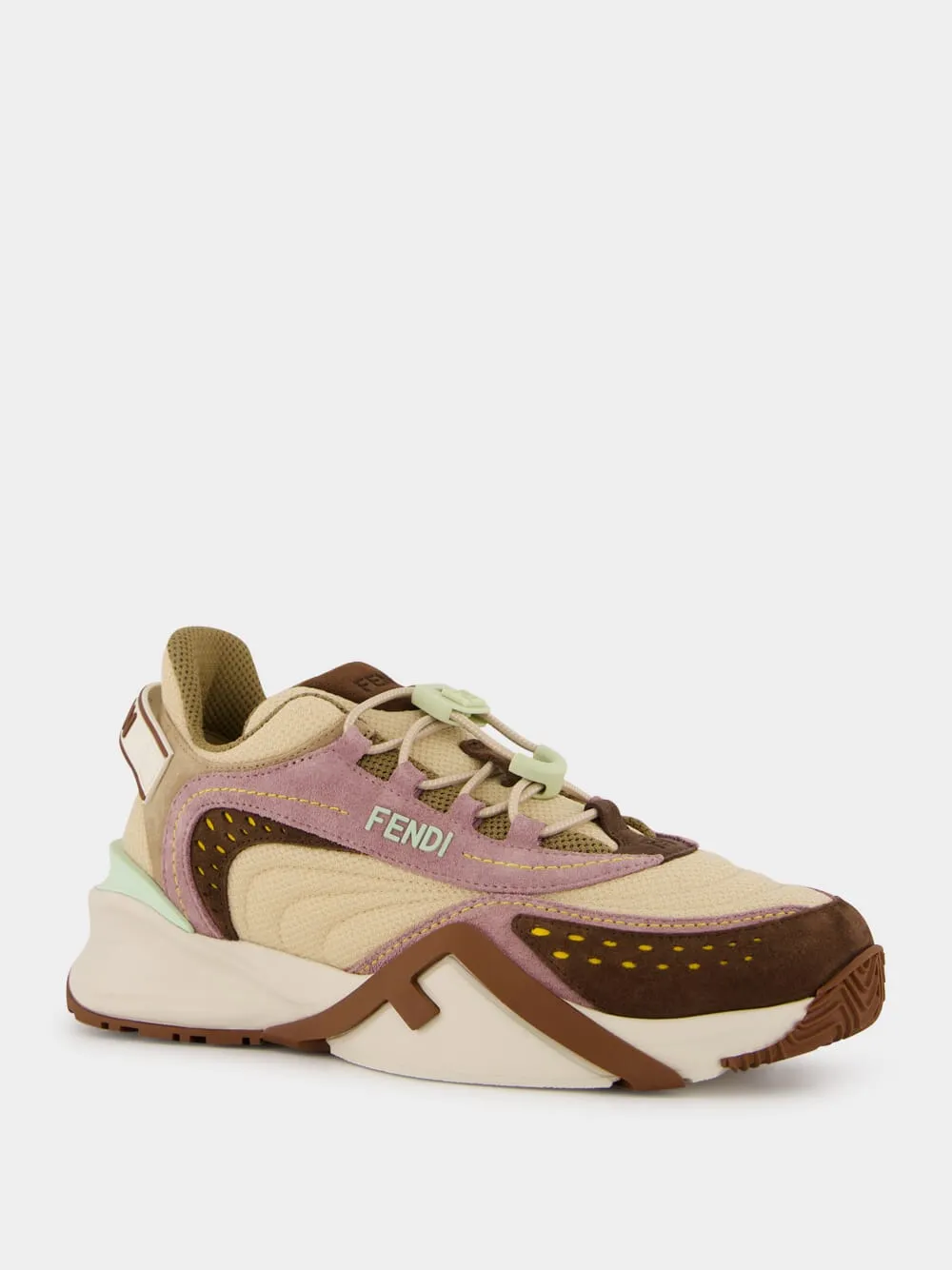 Brown Mesh and Suede Sneakers sold by Fashion Clinic product image thumbnail 2