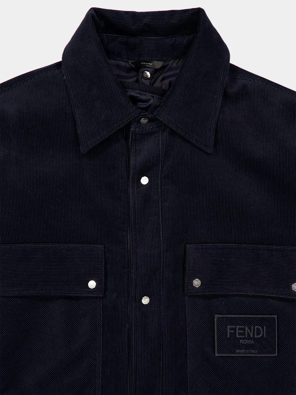 Navy Blue Corduroy Blouson sold by Fashion Clinic product image thumbnail 4