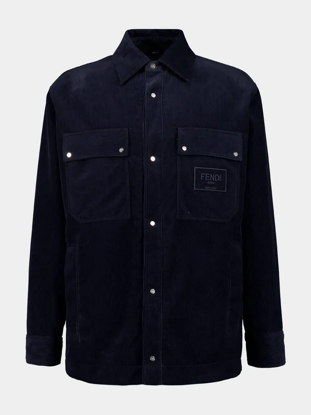 Navy Blue Corduroy Blouson sold by Fashion Clinic