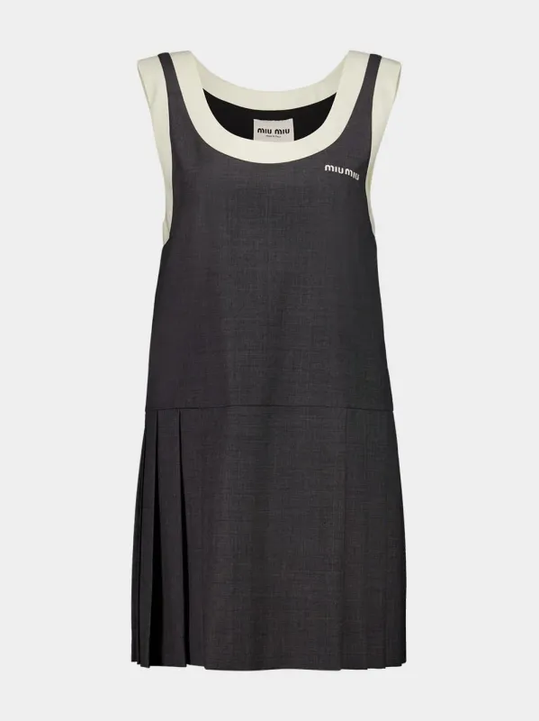 Slate Grey Grisaille Mini Dress sold by Fashion Clinic