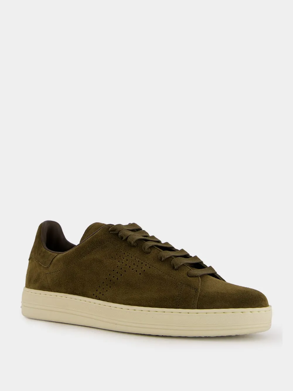 Olive Green Suede Warwick Sneakers sold by Fashion Clinic product image thumbnail 2