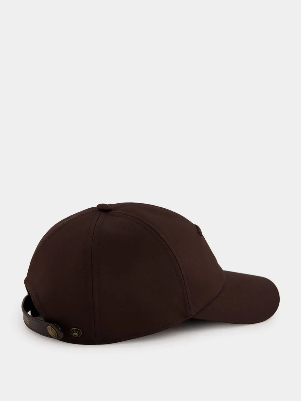 Brown Canvas and Leather Cap sold by Fashion Clinic product image thumbnail 2